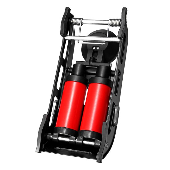 160PSI Audew Dual Cylinder Double Barrel Foot Air Pump with Air Pressure Gauge Manometer