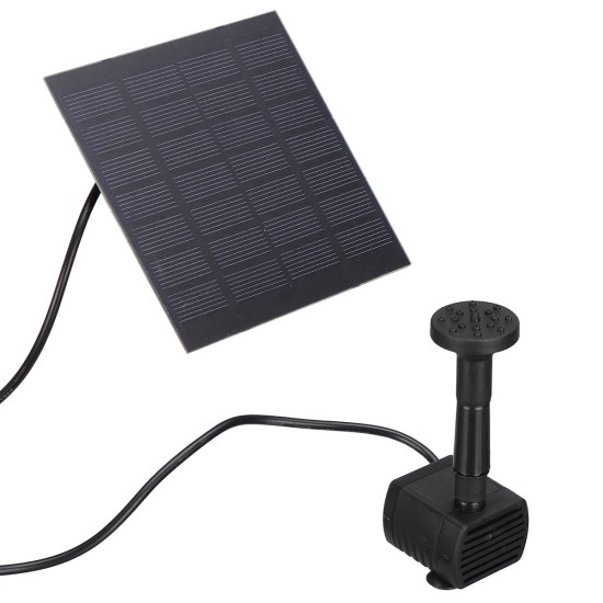 180L/H 1.2W 7V Solar Water Panel Power Fountain Pump Garden Pond Watering Submersible Water Pump