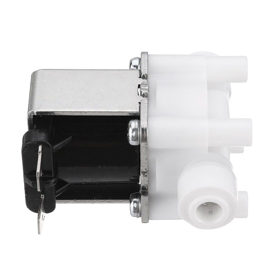 24V 1/4 Inch RO Water Purifier Inlet Water Solenoid Valve 2 Electromagnetic Valve for RO Reverse Osmosis Pure System