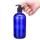 250ml/500ml Blue Glass Bottle With Pump Cap Water Sprayer Essential Oil Bottle