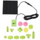 7V 1.4W Solar Powered Water Fountain Pumps Floating Fountains Pump Waterproof Home Pond Garden Decor