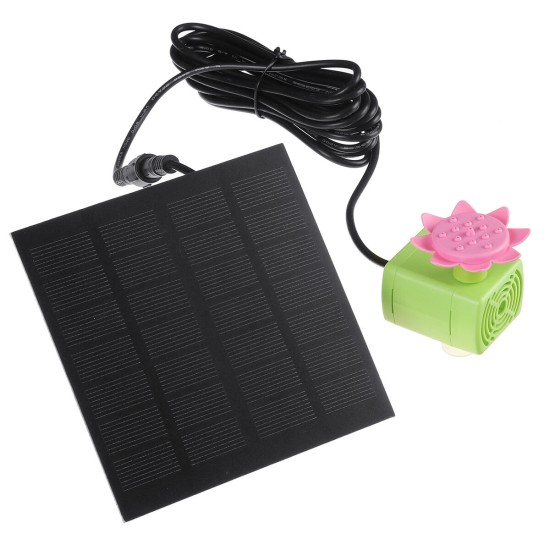 7V 1.4W Solar Powered Water Fountain Pumps Floating Fountains Pump Waterproof Home Pond Garden Decor