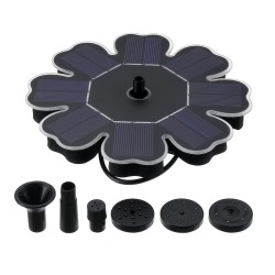8V 1.6W Mini Fountain Solar Powered Water Pump Floating Outdoor Bird Pond Garden Decor + 4 Nozzles 8V 1.6W Mini Fountain Solar Powered Water Pump Floating Outdoor Bird Pond Garden Decor + 4 Nozzles