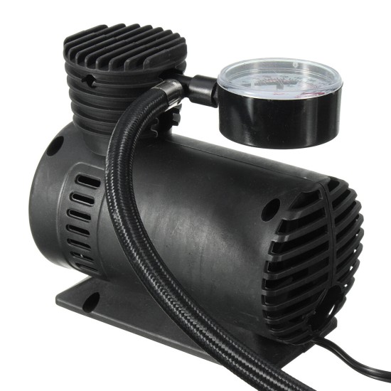 DC 12V 300PSI Car Air Compressor Portable Tire Inflator Air Pump For Motorcycle Car Auto Bicycle