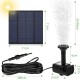 1.8W 180L/H Brushless Solar Panel Fountain Water Pump for Garden Pool Pond Aquarium Fountain