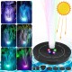 RGB LED Solar Powered Fountain Pump W/ 6 Nozzles Water Pump Night Floating Garden