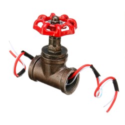 Vintage Steampunk 3/4inch Stop Valve Light Switch With Wire For Water Pipe Lamps Vintage Steampunk 3/4inch Stop Valve Light Switch With Wire For Water Pipe Lamps