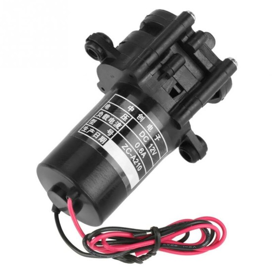 ZC-A210 DC12V 0.6A Mini Plastic High Efficiency Low Pressure Self-priming Gear Water Pump Tool