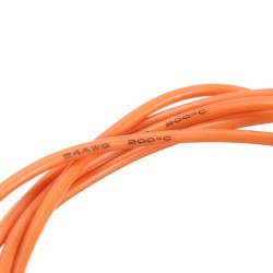 24AWG Flexible Silicone Wire Cable Soft High Temperature Tinned Copper Orange 1/3/5/10M 24AWG Flexible Silicone Wire Cable Soft High Temperature Tinned Copper Orange 1/3/5/10M