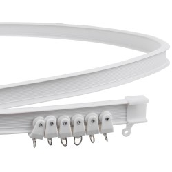 3M Flexible Ceiling Curtain Track Bendable Window Rod Rail Straight Curve Shower 3M Flexible Ceiling Curtain Track Bendable Window Rod Rail Straight Curve Shower