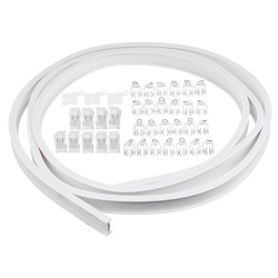 3M Flexible Ceiling Curtain Track Bendable Window Rod Rail Straight Curve Shower 3M Flexible Ceiling Curtain Track Bendable Window Rod Rail Straight Curve Shower