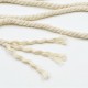 6mm Natural Cotton Cord Twine Braided Rope Cord Sash String Craft Macrame