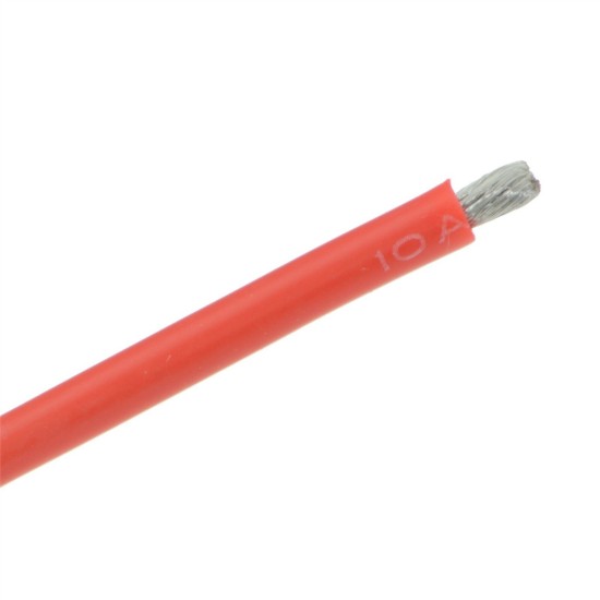 DANIU 10 Meter Red Silicone Wire Cable 10/12/14/16/18/20/22AWG Flexible Cable