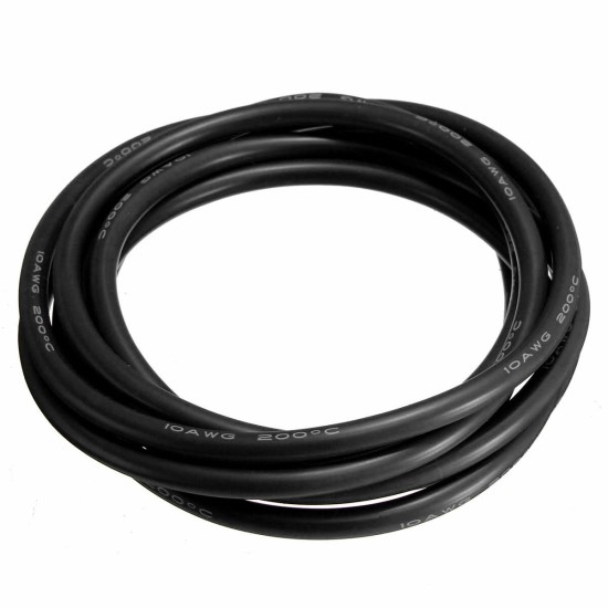 DANIU 2 Meter Black Silicone Wire Cable 10/12/14/16/18/20/22AWG Flexible Cable