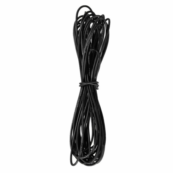 DANIU 5 Meter Black Silicone Wire Cable 10/12/14/16/18/20/22AWG Flexible Cable