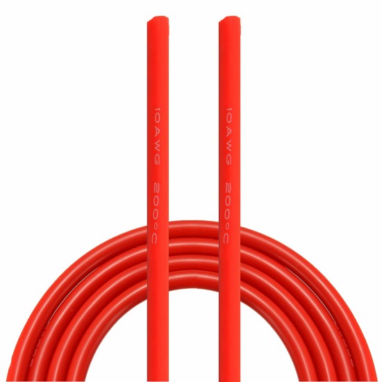 DANIU 5 Meter Red Silicone Wire Cable 10/12/14/16/18/20/22AWG Flexible Cable