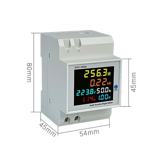 AC40V~450V 100A Digital Single Phase Energy Meter Tester Electricity Usage Monitor Power Voltmeter Ammeter