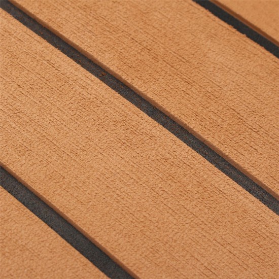 1200mmx2400mmx5mm EVA Foam Faux Teak Sheet Boat Yacht Synthetic Teak Decking Brown