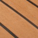 1200mmx2400mmx5mm EVA Foam Faux Teak Sheet Boat Yacht Synthetic Teak Decking Brown