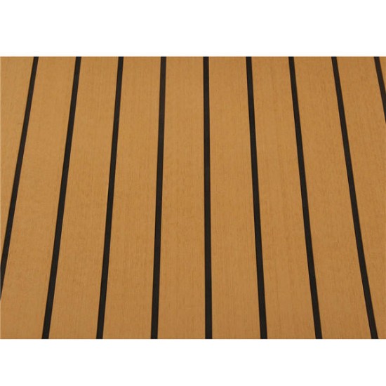 90x230cm Self-Adhesive EVA 6mm Faux Foam Teak Sheet Boat Decking