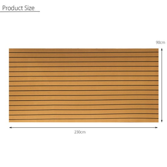 90x230cm Self-Adhesive EVA 6mm Faux Foam Teak Sheet Boat Decking