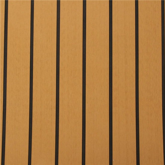 90x230cm Self-Adhesive EVA 6mm Faux Foam Teak Sheet Boat Decking