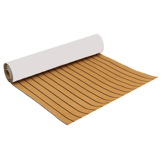 90x230cm Self-Adhesive EVA 6mm Faux Foam Teak Sheet Boat Decking