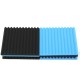 12PCS Soundproofing Foam Tiles Kits Black +Blue