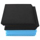 12PCS Soundproofing Foam Tiles Kits Black +Blue