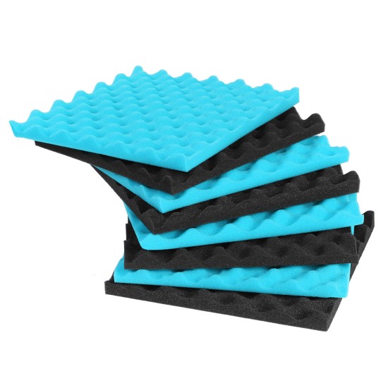 12Pcs Acoustic Soundproofing Studio Foam Tiles Sound-Proof Foam Tile Acoustic Studio Wedge Board Set