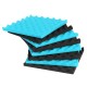 12Pcs Acoustic Soundproofing Studio Foam Tiles Sound-Proof Foam Tile Acoustic Studio Wedge Board Set