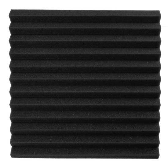 12Pcs Wedge Acoustic Foam Panels 25mm Sound Proofing Foam Room Studio Tile Treatments