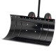29 Inch Wheeled Snow Shovel Adjustable Height Multi-angle Snow Pusher Garden Snow Plow Shovel with Wheels