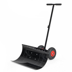 29 Inch Wheeled Snow Shovel Adjustable Height Multi-angle Snow Pusher Garden Snow Plow Shovel with Wheels 29 Inch Wheeled Snow Shovel Adjustable Height Multi-angle Snow Pusher Garden Snow Plow Shovel with Wheels
