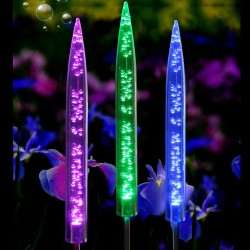 2Pcs LED Solar Light Powered Bubble RGB Light Color Changing Lawn Lamp Garden Decor 2Pcs LED Solar Light Powered Bubble RGB Light Color Changing Lawn Lamp Garden Decor