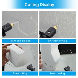 3-in-1 Foam Cutter Cutter with Indicator Light Electric Cutting Machine Pen Tools Kit Foam Cutter Styrofoam Cutter with 3 Interchangeable Pins 3-in-1 Foam Cutter Cutter with Indicator Light Electric Cutting Machine Pen Tools Kit Foam Cutter Styrofoam Cutter with 3 Interchangeable Pins