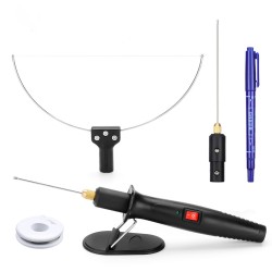 3-in-1 Foam Cutter Cutter with Indicator Light Electric Cutting Machine Pen Tools Kit Foam Cutter Styrofoam Cutter with 3 Interchangeable Pins 3-in-1 Foam Cutter Cutter with Indicator Light Electric Cutting Machine Pen Tools Kit Foam Cutter Styrofoam Cutter with 3 Interchangeable Pins