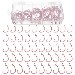 50PCS Three-color Fishing Hooks Light Portable Fishing Hooks with Storage Box 50PCS Three-color Fishing Hooks Light Portable Fishing Hooks with Storage Box