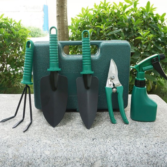 5PCS Gardening Tools Set Gifts Ergonomic Non Slip Handle Garden Hand Tool Set