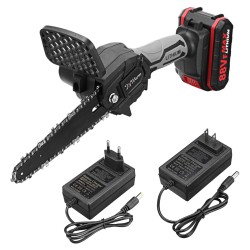 6inch Portable Electric Pruning Saw Rechargeable Small Woodworking Electric Chain W/ 1/2 Battery 6inch Portable Electric Pruning Saw Rechargeable Small Woodworking Electric Chain W/ 1/2 Battery