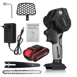 6inch Portable Electric Pruning Saw Rechargeable Small Woodworking Electric Chain W/ 1/2 Battery 6inch Portable Electric Pruning Saw Rechargeable Small Woodworking Electric Chain W/ 1/2 Battery