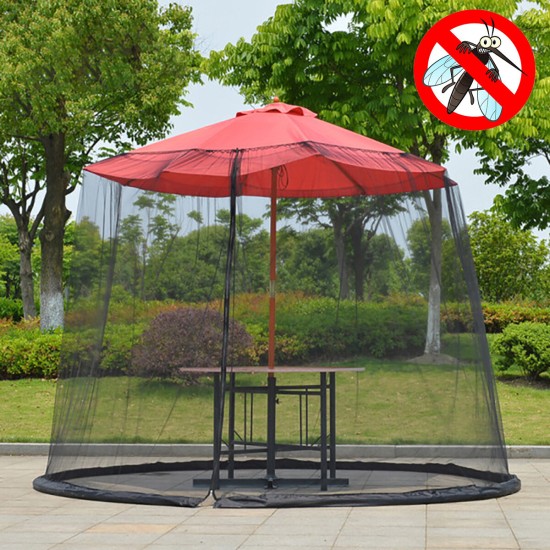 9ft Garden Outdoor Patio Umbrella Table Screen Cover Net Mosquito Insect Net