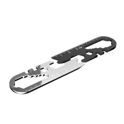 DG-XBS 8 in 1 EDC Multi-purpose Stainless Steel Wrench Key Chain Tools Screwdriver Bottle Opener Gauge Portable Tool DG-XBS 8 in 1 EDC Multi-purpose Stainless Steel Wrench Key Chain Tools Screwdriver Bottle Opener Gauge Portable Tool