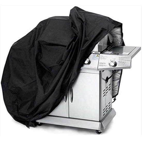 Waterproof Black Barbecue Cover Anti Dust Rain Cover Garden Yard Grill Cover Protector For Outdoor BBQ Accessories