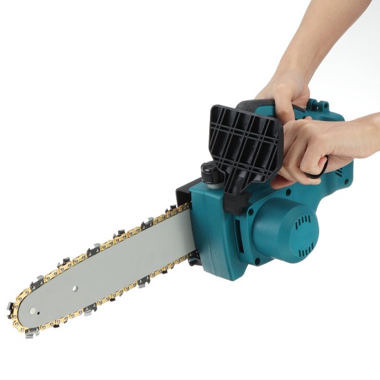 10 Inch 2000W Brushless Electric Saw Chainsaw Garden Woodworking Wood Cutters Fit Makita 18V Battery