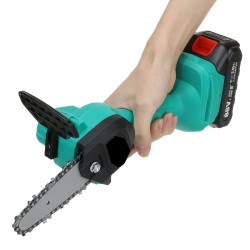 1200W 4inch Cordless Electric Chain Saw One-Hand Saws Woodworking W/ 1pc 7500mAh Battery 1200W 4inch Cordless Electric Chain Saw One-Hand Saws Woodworking W/ 1pc 7500mAh Battery