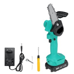 1200W 4inch Cordless Electric Chain Saw One-Hand Saws Woodworking W/ 1pc 7500mAh Battery 1200W 4inch Cordless Electric Chain Saw One-Hand Saws Woodworking W/ 1pc 7500mAh Battery