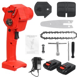 1600W 21V 4Inch Rechargeable Electric Chain Saw Handheld Woodworking Cutter Tool w/ 1/2pcs Battery 1600W 21V 4Inch Rechargeable Electric Chain Saw Handheld Woodworking Cutter Tool w/ 1/2pcs Battery