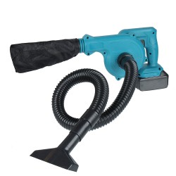 2000W 18000RPM Handheld Cordless Electric Air Blower Variable Speed Leaf Blower Vacuum Dust Collector Cleaner Home Garden W/ 2 Battery EU Plug
