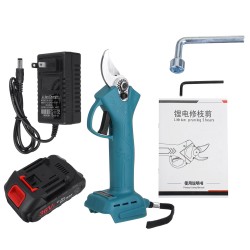 21V 25/30mm Cordless Electric Pruning Secateur Shears Portable Electric Scissors W/ 1pc Battery 21V 25/30mm Cordless Electric Pruning Secateur Shears Portable Electric Scissors W/ 1pc Battery